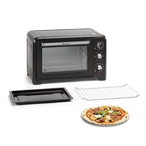 Moulinex Optimo 33L Four Electrique Chaleur tournante Noir 6 Modes de Cuisson pain pizza tartes gateaux patisseries Grille et Leche frites inclus OX464810 - Publicité