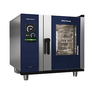 Virtus group Four Mixte Électrique à Vapeur Avec Chauffe Eau Et Système De Nettoyage Automatique, 6X GN 1/1 Virtus AIC0037/FN