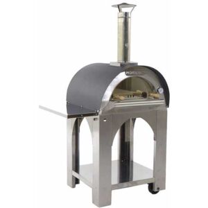 AgriEuro Premium AgriEuro Cibus - Four à bois d'extérieur pour pizza Inox 60x60 - Capacité cuisson : 2 pizzas - Publicité