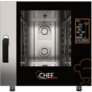 Chefook Four Électrique Professionnel Numérique Pour Restaurant 6 Plaques GN 2/1  65x53 cm à Vapeur Directe Nouvelle Génération