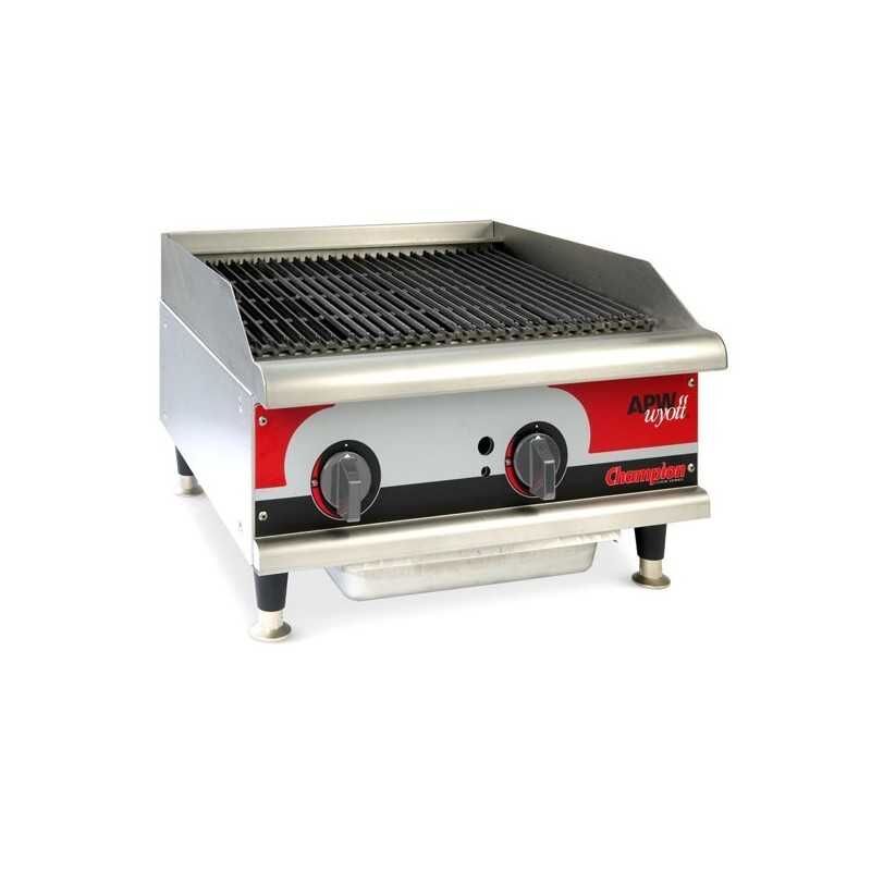 Notice d'utilisation, manuel d'utilisation et mode d'emploi APW USA Grill charcoal gaz avec radiants - largeur 1220mm   