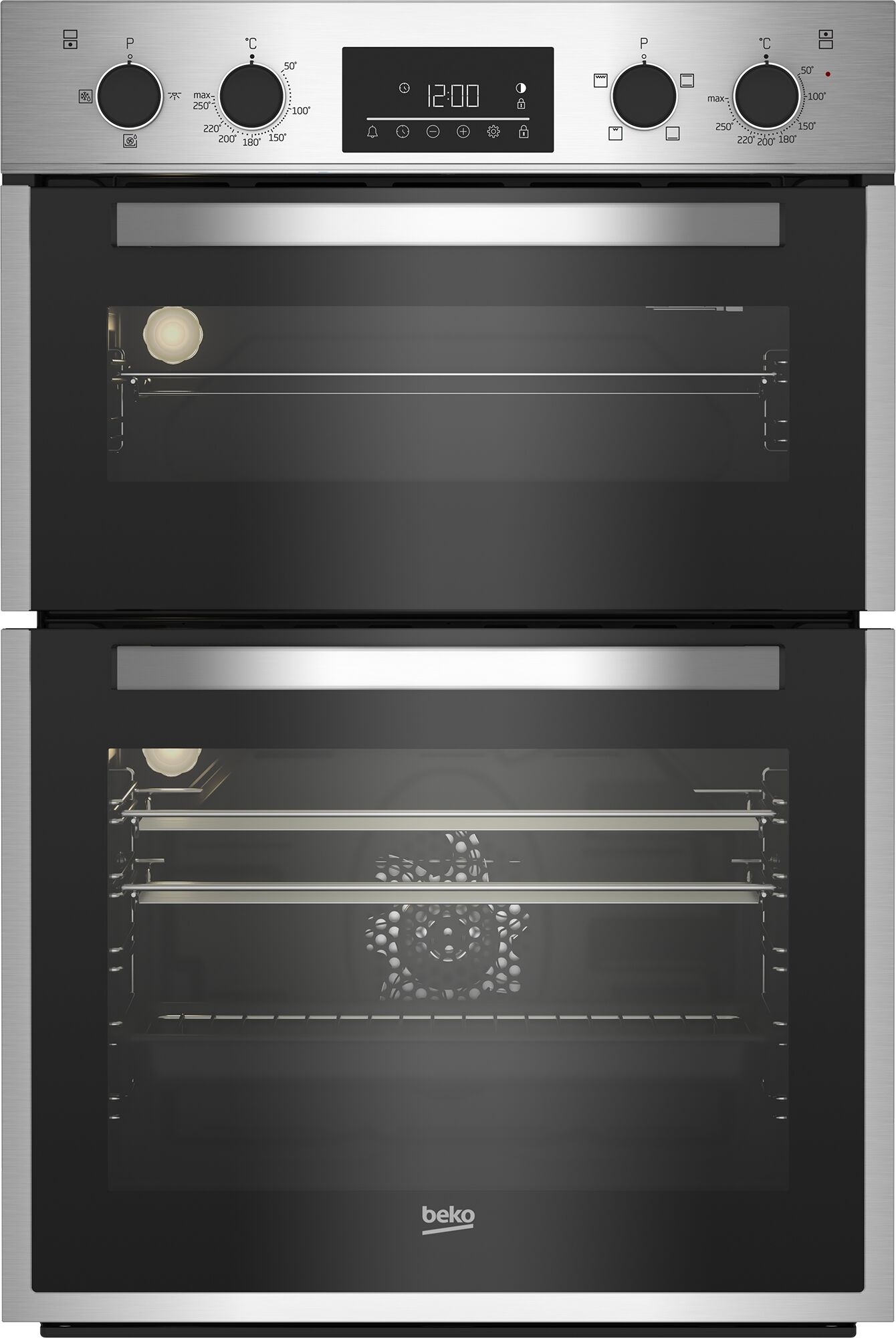 Beko BBDF26300X 90cm Double Fan Oven - Stainless Steel