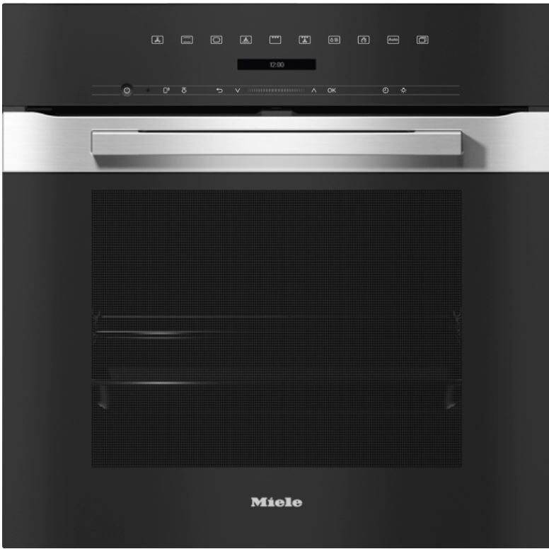 Miele H7264BP 10 Functions Single Built In Electric Oven - Clean Steel