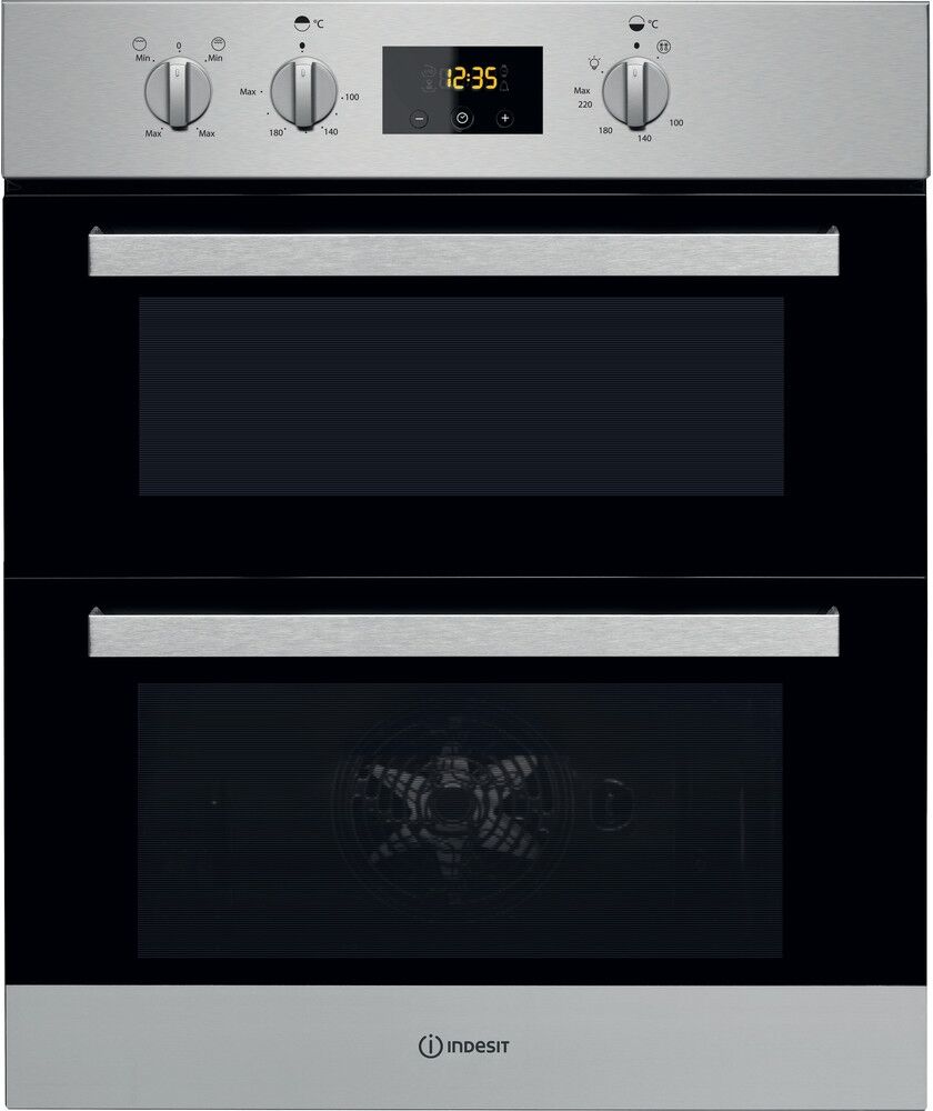 Indesit IDU6340IX Built Under Double Oven-Stainless Steel