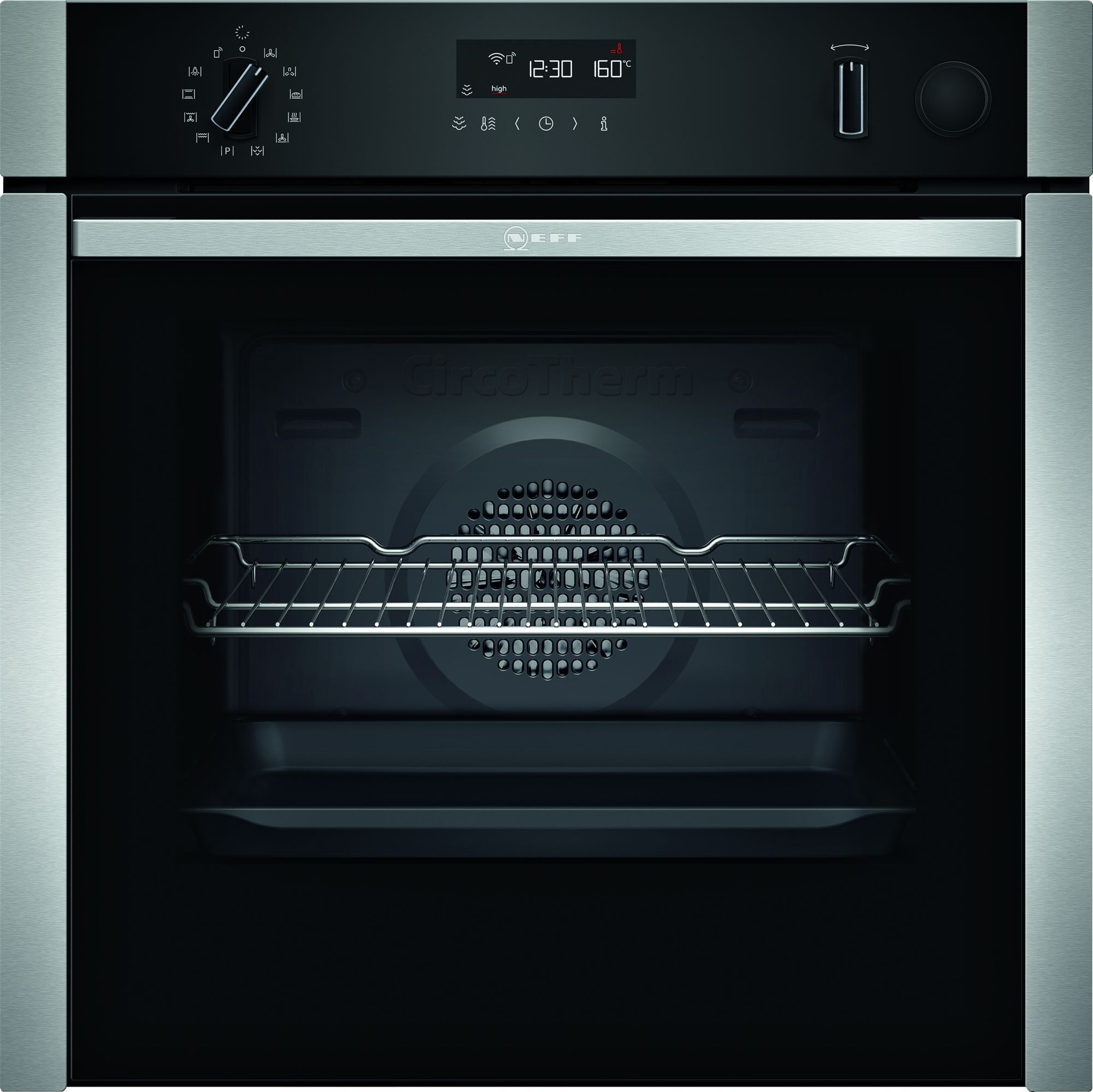 Neff B4AVH1AH0B Slide&Hide Single Built In Oven-Black/Stainless Steel