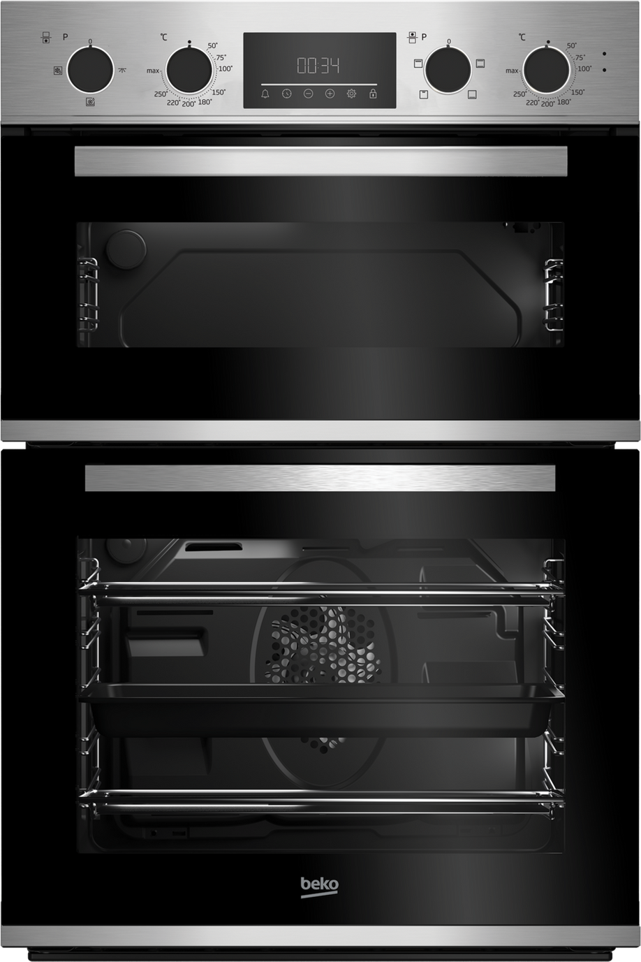 Beko CDFY22309X Built In Electric Double Oven - Stainless Steel