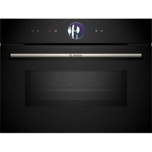 bosch cmg7761b1 serie 8, forno (nero, con funzione microonde, 60 cm, home connect)