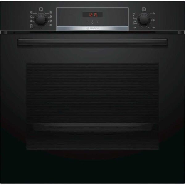 bosch hba534bb0 hba534bb0 serie 4 forno elettrico da incasso ventilato multifunzione con grill funzione pizza / ecoclean 71 litri 60 cm classe a colore nero