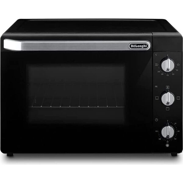 delonghi eo40112.bk forno elettrico fornetto con grill, capacità 40 litri, potenza 2000 watt, 5 livelli di cottura, include teglia, griglia e pinza, colore nero - eo40112.bk