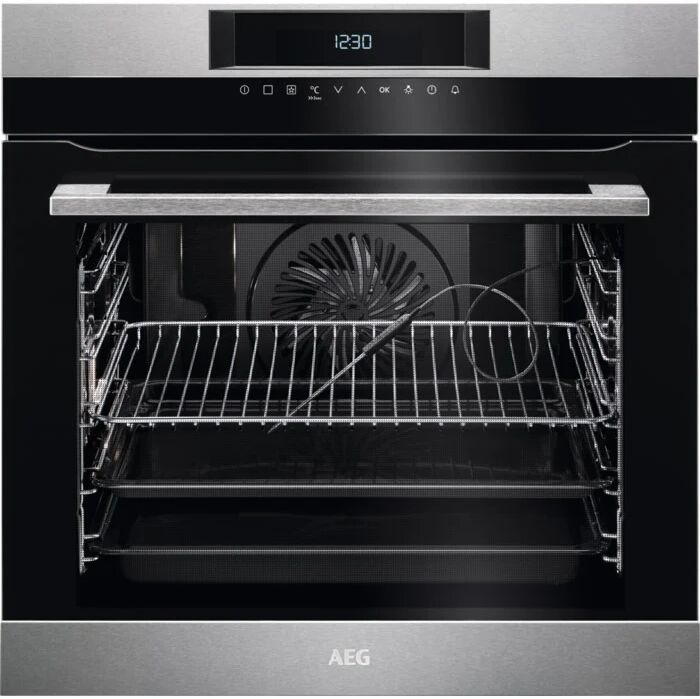 AEG BPK642020M 71 L 3000 W A+ Nero, Acciaio inossidabile