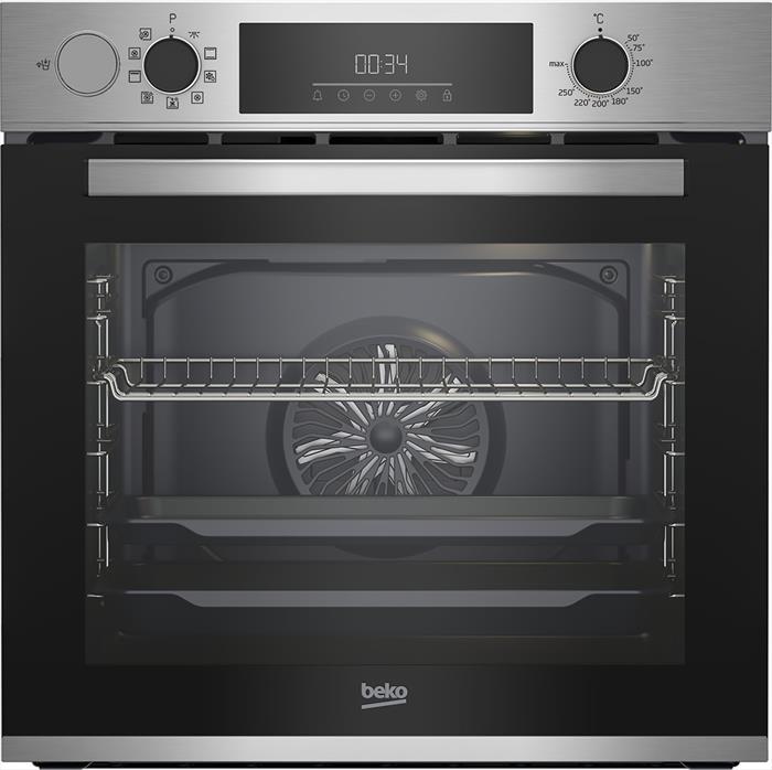 Beko Forno Incasso Elettrico Bbis12300xde Classe A+-inox E Cristallo Nero