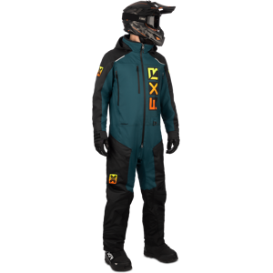 FXR Overall  Recruit F.A.S.T. Fôret Svart-Drk Stål-Inferno  3XL