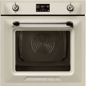 Smeg 60cm Victoria Pyrolytic Steam Single Oven Cream SOP6902S2PP 60cm