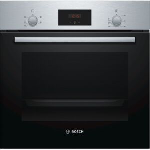 Bosch HHF113BR0B 60cm Stainless Steel Built-In Electric Single Oven - Black / Stainless