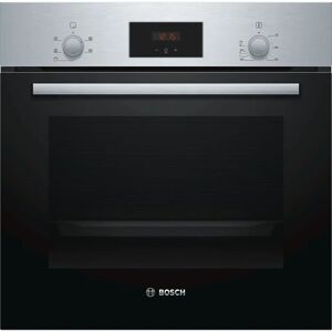 Bosch HHF113BR0B 60cm Stainless Steel Built-In Electric Single Oven - Black / Stainless