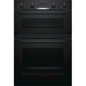 Bosch MBS533BS0B 60cm Black Built-in Double Oven - Black