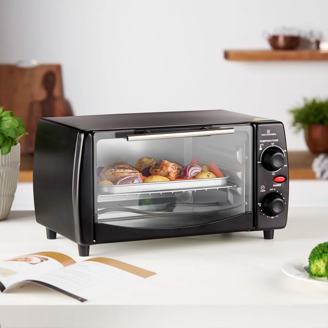 Photos - Toaster MisterChef 10L Mini Oven black 22.0 H x 36.0 W x 22.0 D cm