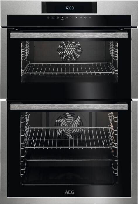 AEG DCE731110M SurroundCook Electric Double Oven-Stainless Steel