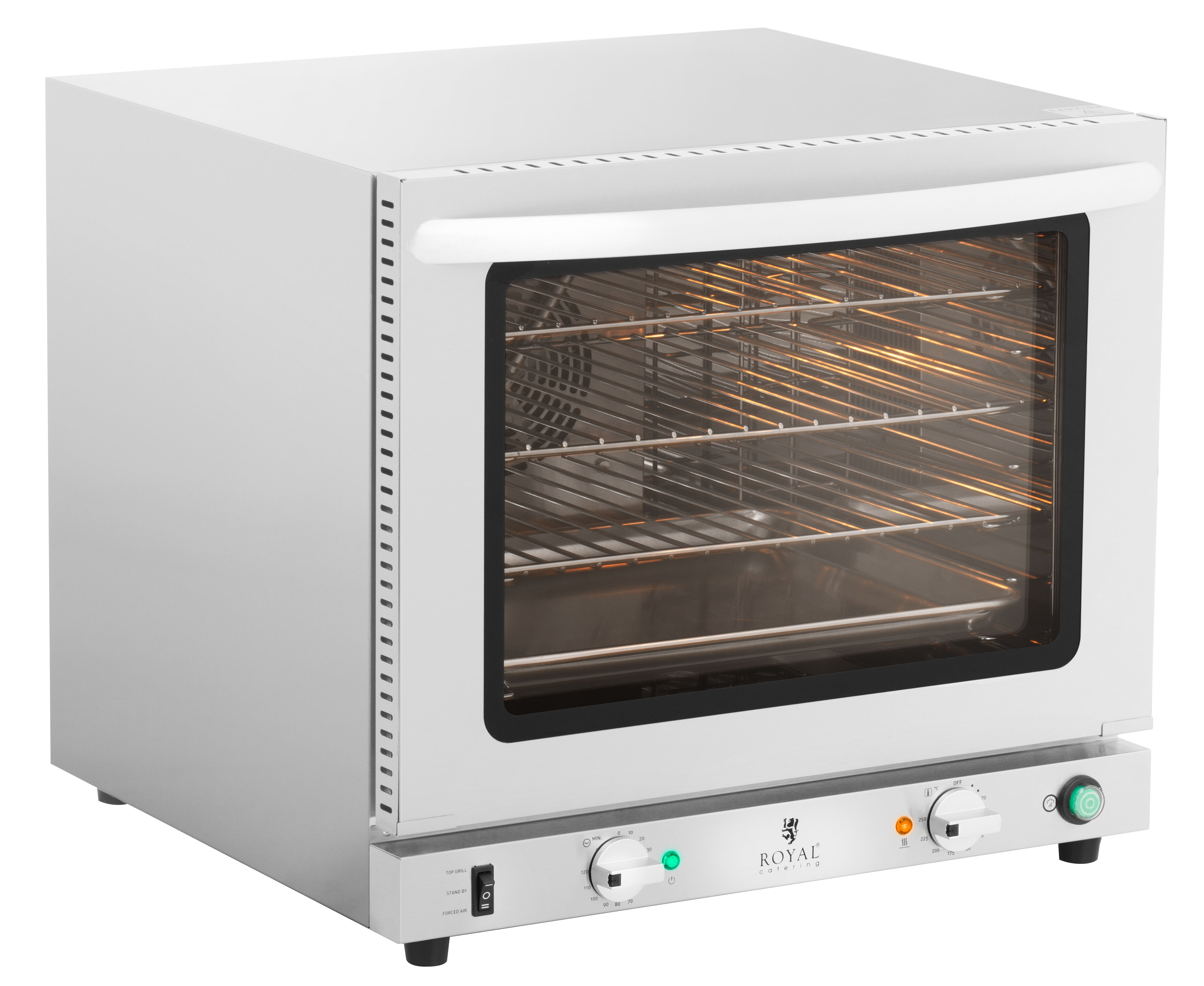 Royal Catering Factory second Countertop Convection Oven - 2,800 W - steam function - incl. 3 racks + baking sheet RCCO-3.0
