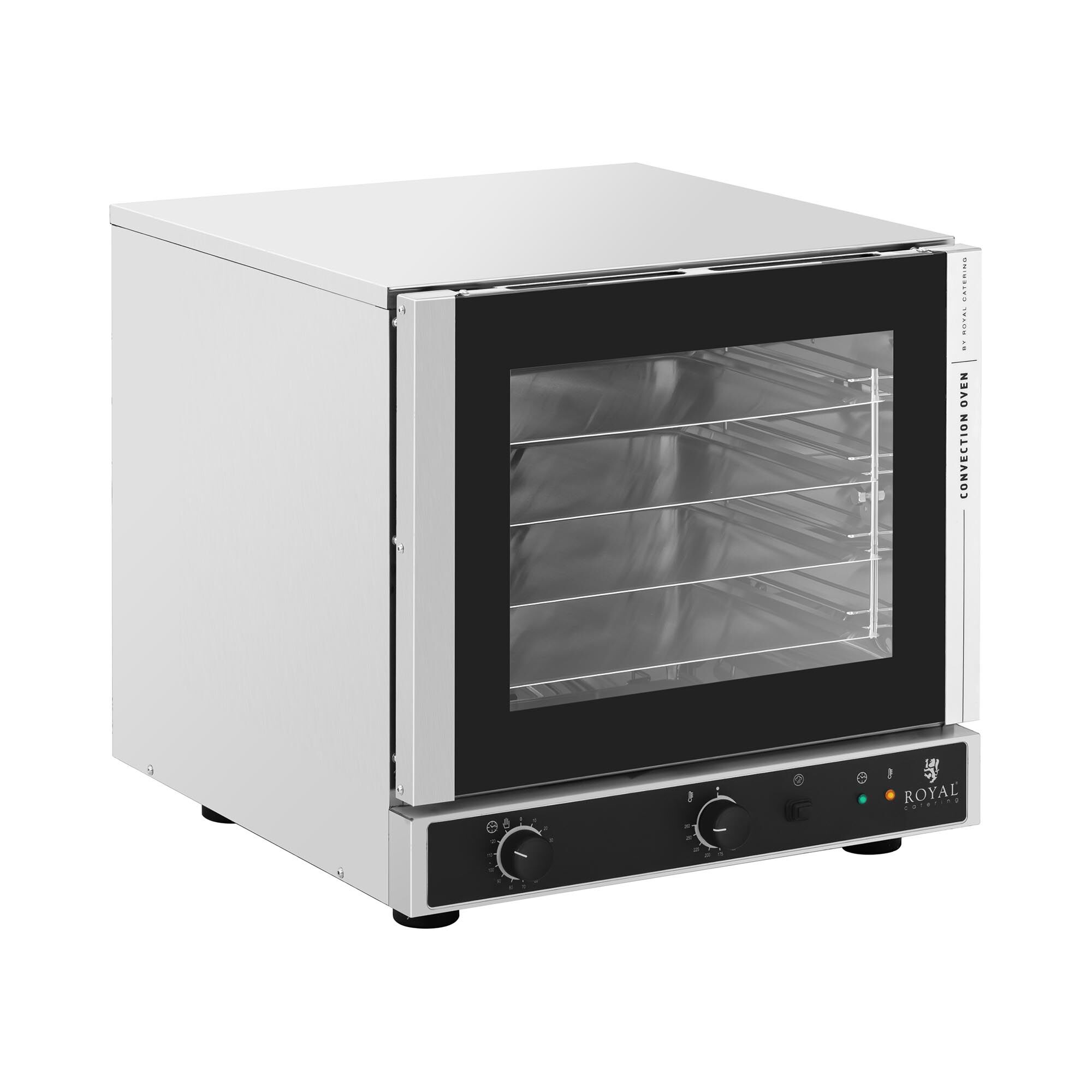 Royal Catering Convection Oven - 2,800 W - steam function - incl. 4 baking sheets (429 x 345 mm) RC-429M
