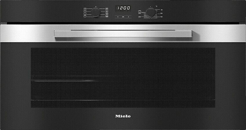 Miele PureLine H2890B CleanSteel Single Built In Electric Oven