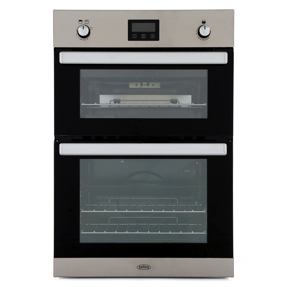 Belling BI902G Stainless Steel Double Built In Gas Oven