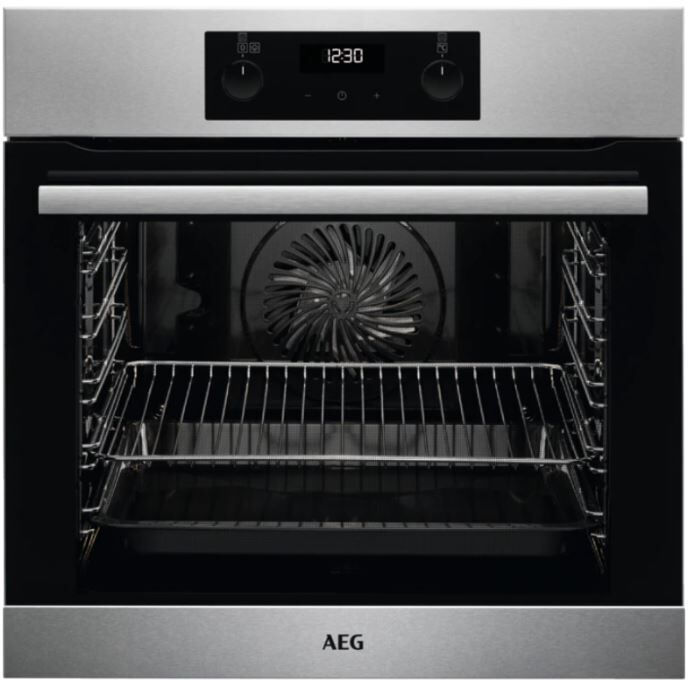 AEG BES255011M Single Built In Electric Oven - Stainless Steel