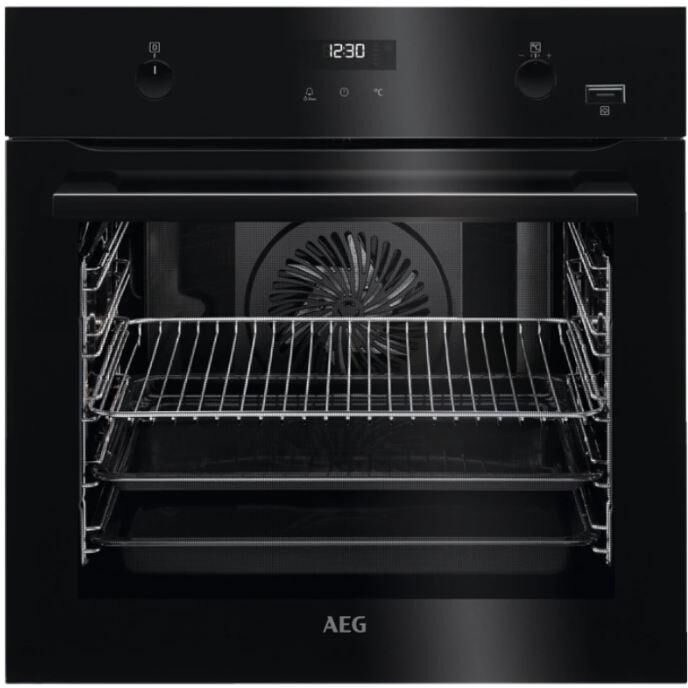 AEG BPE556220B Single Built In Electric Oven - Black