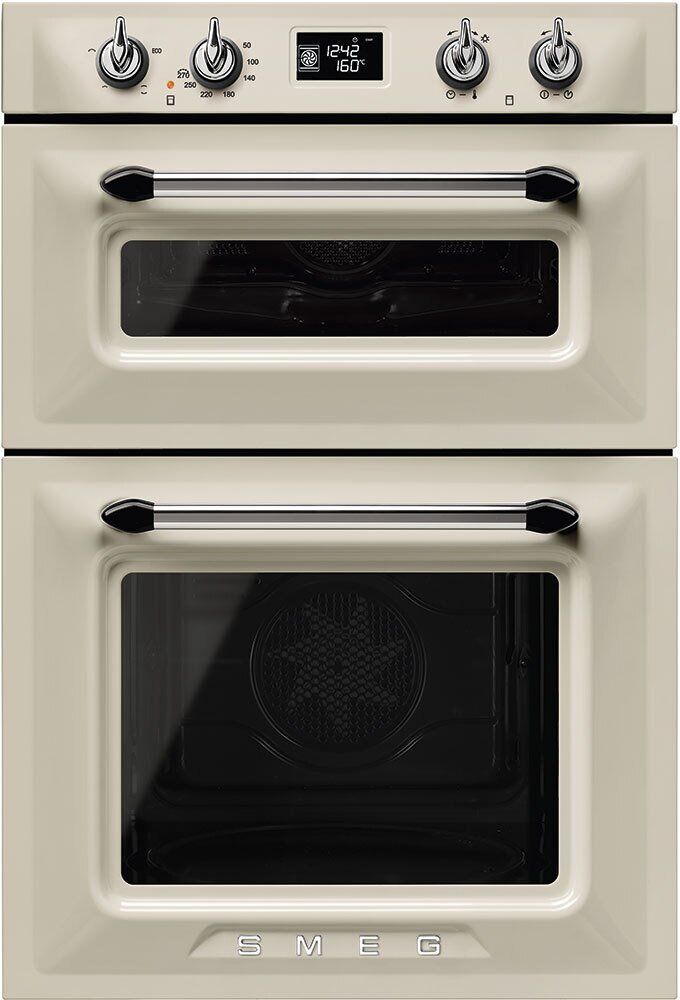 Smeg Victoria DOSF6920P1 Double Built In Electric Oven - Cream