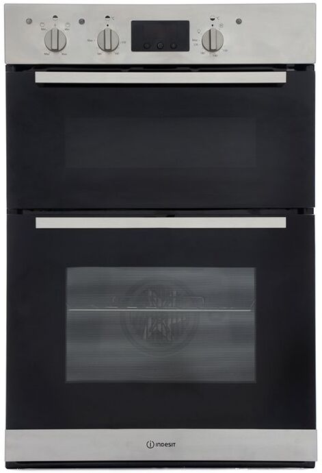 Indesit IDD 6340 IX Double Built In Electric Oven - Stainless Steel