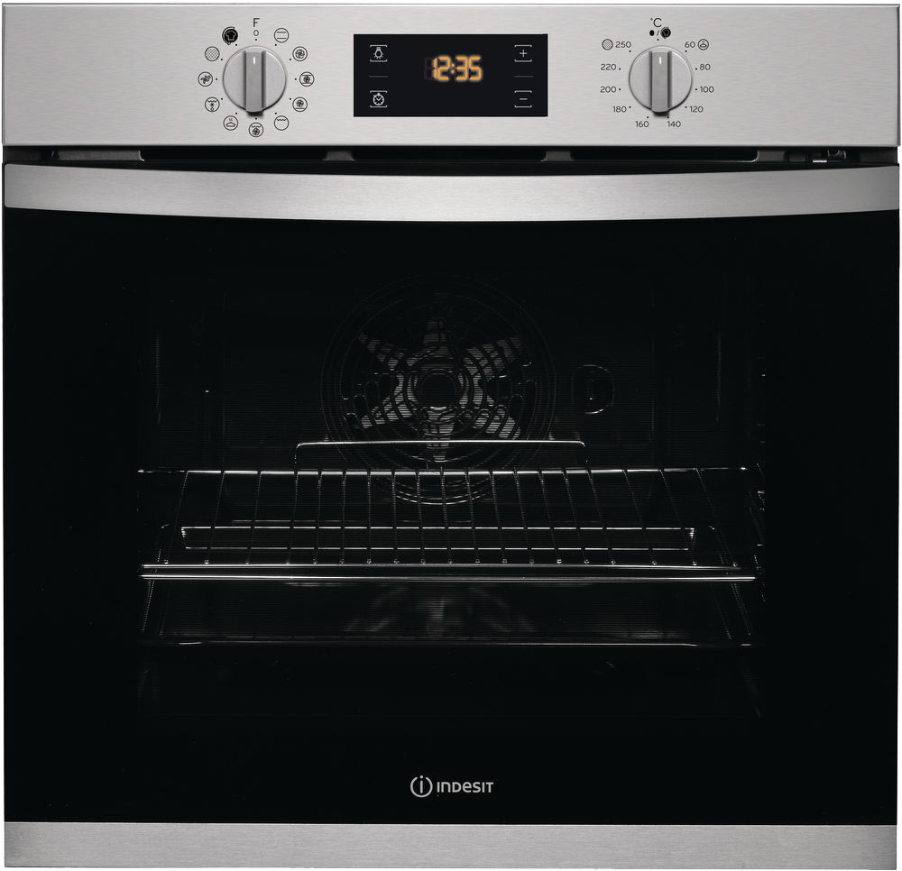 Indesit IFW 3841 P IX UK Single Built In Electric Oven