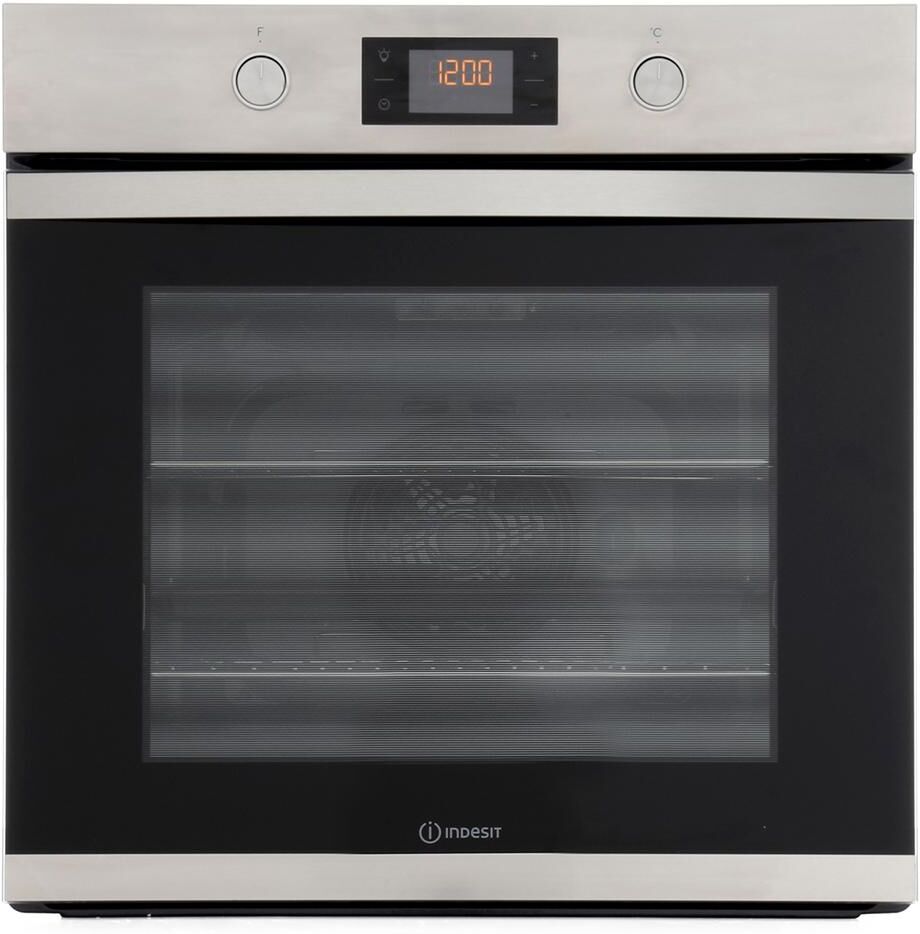 Indesit KFW 3841 JH IX UK Single Built In Electric Oven