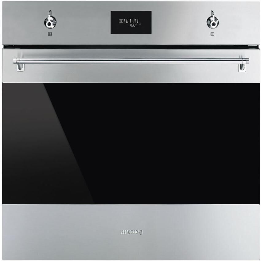 Smeg Classic SF6301TVX Stainless Steel and Eclipse Glass Single Built In Electric Oven