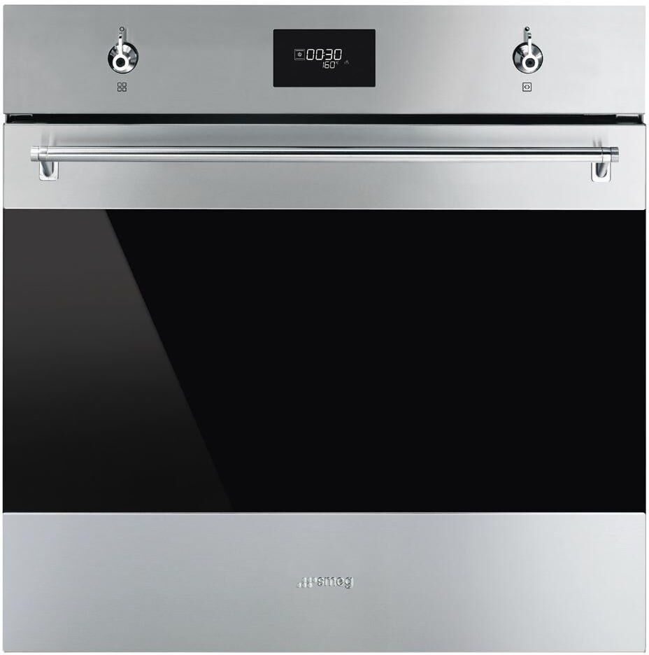 Smeg Classis SFP6301TVX Stainless Steel and Eclipse Glass Single Built In Electric Oven