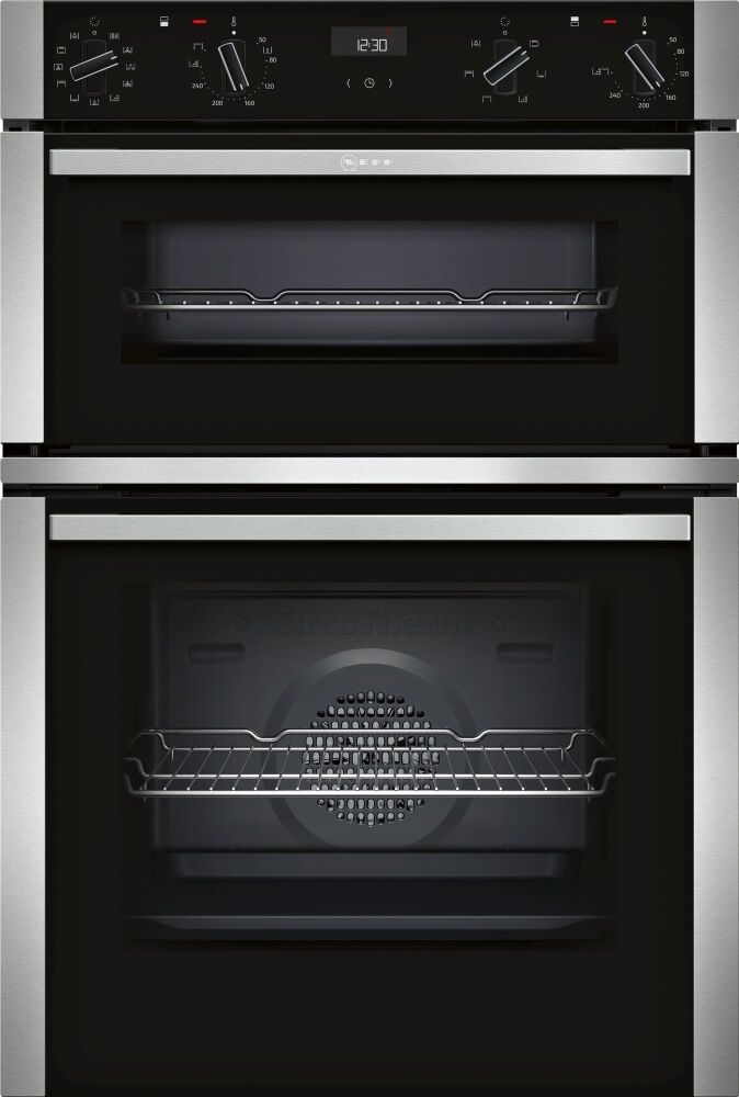 Neff N50 U1ACI5HN0B Double Built In Electric Oven - Stainless Steel