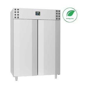 Kühlschrank CAPYBARA   2x abschließbare Tür + LED   1400 Liter, HxBxT 205x140x81cm   -2/+8°C   Edelstahl + CHEFGASTRO Geschirrtuch