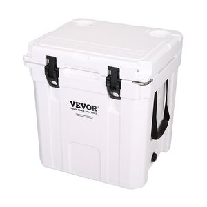 VEVOR Passive Kühlbox Eisbox 36,34 L, Isolierte Kühlbox Camping Thermobox 30-35 Dosen, Campingbox Kühlschrank mit Flaschenöffner, Isolierung Kühlbox Tragbar, Eistruhe Cooler Multifunktional