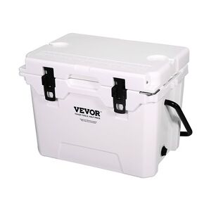 VEVOR Passive Kühlbox Eisbox 27,53 L, Isolierte Kühlbox Camping Thermobox 20-25 Dosen, Campingbox Kühlschrank mit Flaschenöffner, Isolierung Kühlbox Tragbar, Eistruhe Cooler Multifunktional