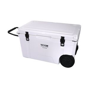 VEVOR Passive Kühlbox Eisbox 65 qt, Monbile Isolierte Kühlbox Camping Thermobox 40-45 Dosen, Campingbox Kühlschrank mit Flaschenöffner, Isolierung Kühlbox Tragbar, Eistruhe Cooler Multifunktional