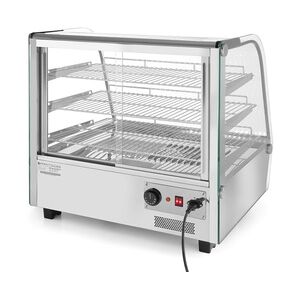 Hendi Gastro Warmhaltevitrine mit 3 Auslagen 1500 W