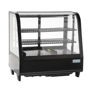 Polar Serie C Kühlvitrine schwarz 100L