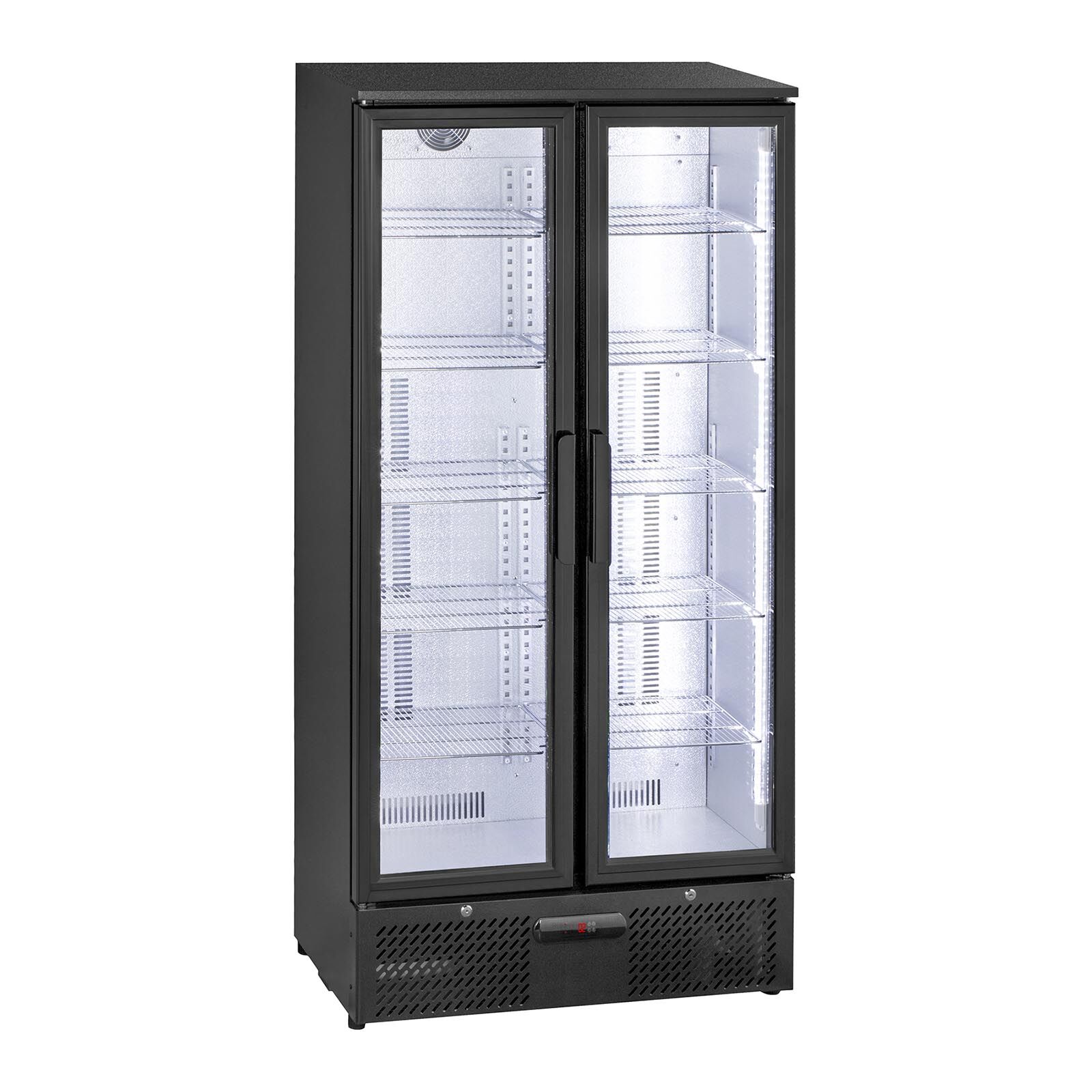 Royal Catering Getränkekühlschrank - 458 L - edles matt-schwarzes Design 10010446