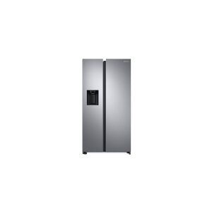 Samsung RS6GA854CSL - Køleskab/fryser - side-by-side med vanddispenser, isdispenser - bredde: 91.2 cm - dybde: 71.6 cm - højde: 178 cm - 635 liter - Klasse C - rustfritstål look