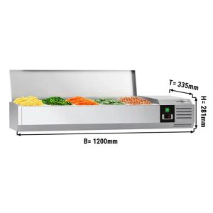 GGM GASTRO - Vitrine réfrigérée PREMIUM - 1200x335mm - 5x GN 1/4