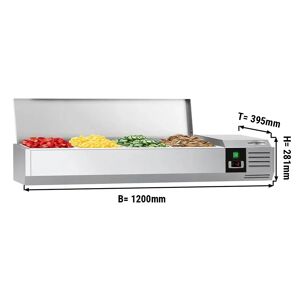 GGM GASTRO - Vitrine réfrigérée PREMIUM - 1200x395mm - 4x GN 1/3