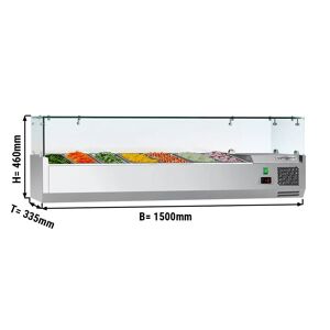 GGM GASTRO - Vitrine réfrigérée ECO - 1500x335mm - 7x GN 1/4