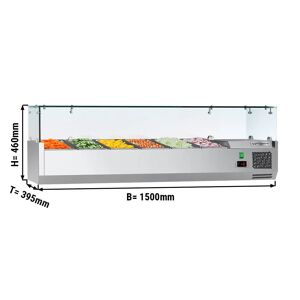 GGM GASTRO - Vitrine réfrigérée ECO - 1500x395mm - 6x GN 1/3