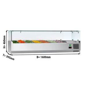 GGM GASTRO - Vitrine réfrigérée ECO - 1600x395mm - 7x GN 1/3