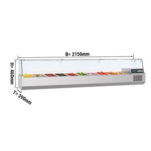 GGM Gastro - Vitrine refrigeree PREMIUM - 2150x390mm - 10x GN 1/3