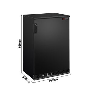 GGM Gastro - Refrigerateur bar - 600mm - 140 litres - avec 1 porte battante - Noir Noir